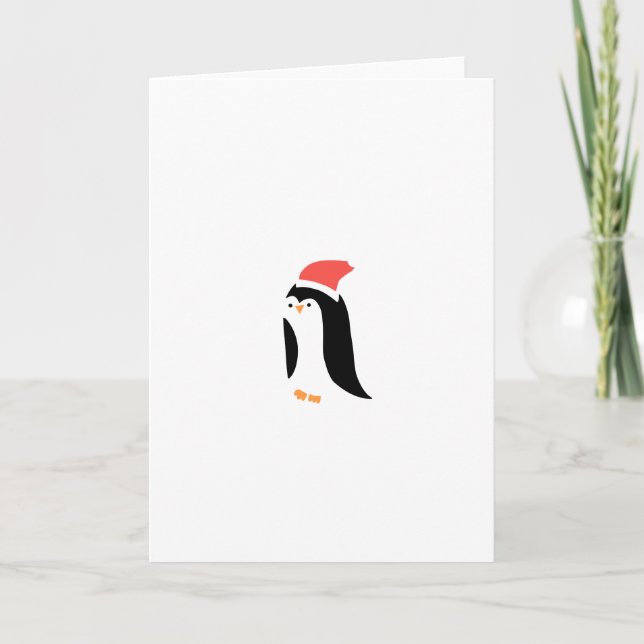 TARJETA FESTIVA CUTE PENGUIN (Anverso)
