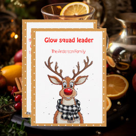 Tarjeta Festiva Cute reindeer christmas wish beige retro Postcard