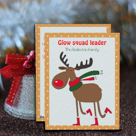 Tarjeta Festiva Cute reindeer christmas wish beige retro Postcard