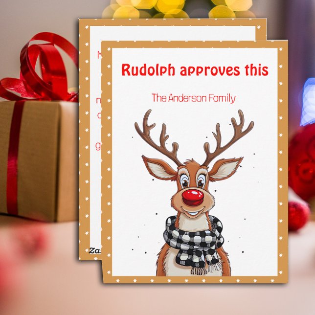 Tarjeta Festiva Cute reindeer christmas wish beige retro Postcard (Subido por el creador)