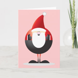 Tarjeta Festiva Cute Santa Claus