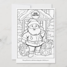 Cute Santa en familia Navidades de arte en casa