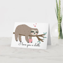 Tarjeta Festiva Cute, te amo un juego de palabras con San Valentín