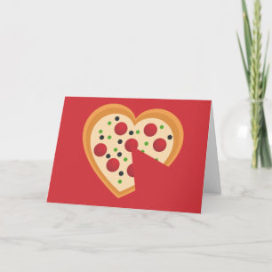 Tarjeta Festiva Cute tienes que Pizza Me Heart Pun
