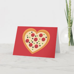 Tarjeta Festiva Cute tienes que Pizza Me Heart Pun