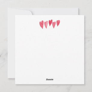 Tarjeta Festiva Cute Valentine Watercolor Artsy Personalize