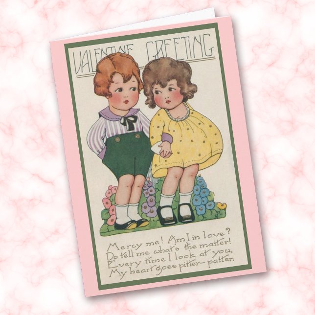 Tarjeta Festiva Cute Vintage Valentcard (Subido por el creador)