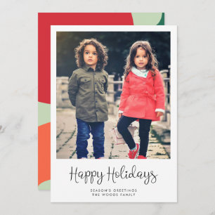 Tarjeta Festiva Cute Whimsical Happy Holidays Photo