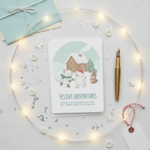 Cute Winter Friends Holiday Card