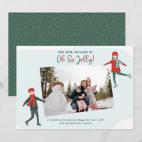 Cute Winter Ice Skaters Photo