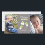 Tarjeta Festiva Cute Winter Mittens Navidades de fotografía Person<br><div class="desc">Comparte tus fotos familiares favoritas en esta linda tarjeta de felicitación para Navidades. Tu saludo de vacaciones se centra en tus fotos a cada lado.</div>