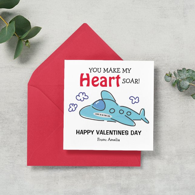 Tarjeta Festiva Cute You Make My Heart Soar Valentines Day (Subido por el creador)