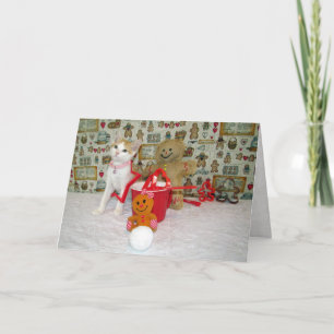 Tarjeta Festiva Cutters de galletas de Annie - Navidades gatos/gat
