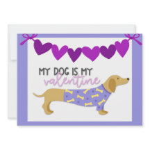 Dachshund Dog Cute Gracioso Personalizado Púrpura