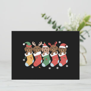 Tarjeta Festiva Dachshund Mamá Navidades Perro Lover Regalo Año Nu