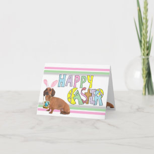 Tarjeta Festiva Dachshund Smooth