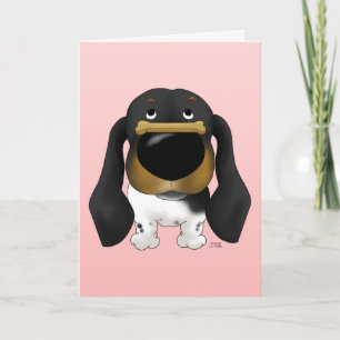 Tarjeta Festiva Dachshund Valentine Card