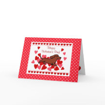 Dachshund Valentine Personalizado