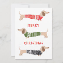 Dachshund Wiener Perros Navidades suéter