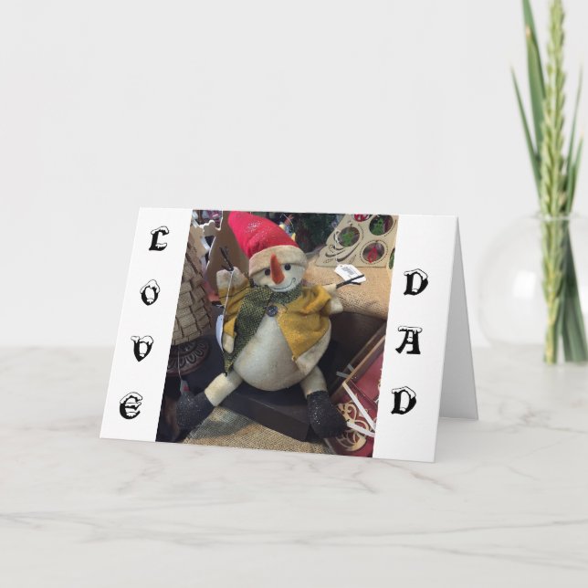 TARJETA FESTIVA DAD=DE TUS HIJOS FAVORITOS EN NAVIDADES (Anverso)