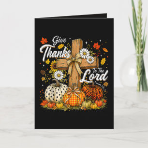 Tarjeta Festiva Dad gracias al Señor Otoño Temporada de otoño