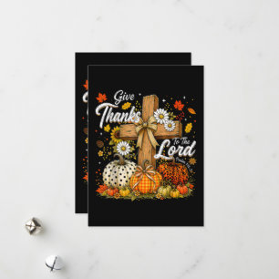 Tarjeta Festiva Dad gracias al Señor Otoño Temporada de otoño