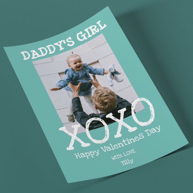 Tarjeta Festiva Daddy's Girl | Photo | Hugs And Kisses Valentines (Subido por el creador)