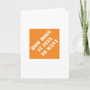 Tarjeta Festiva Dadismo ¿Cómo Se Siente Desear?