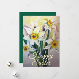 Tarjeta Festiva Daffodils de Pascua