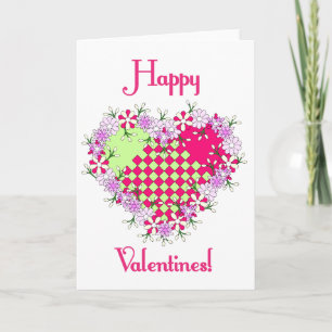 Tarjeta Festiva ¡Dainty Feliz Valentín!