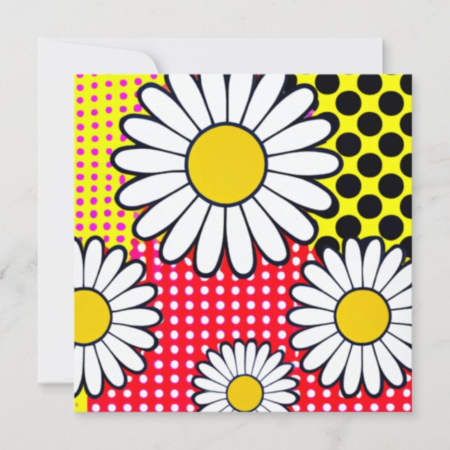 Tarjeta Festiva Daisy Days (Anverso)
