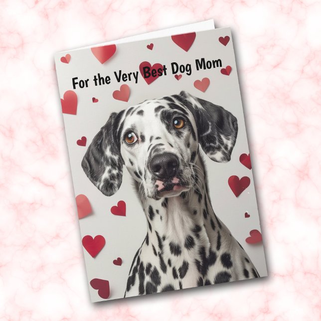 Tarjeta Festiva Dalmatian Dog Heart You Make My Tail Wag Card (Subido por el creador)