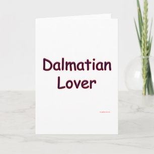 Tarjeta Festiva Dalmatian Lover