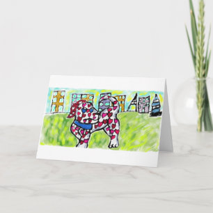 Tarjeta Festiva Dalmatian valentine