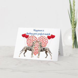 Tarjeta Festiva Dalmátians Perfect Match Valentine