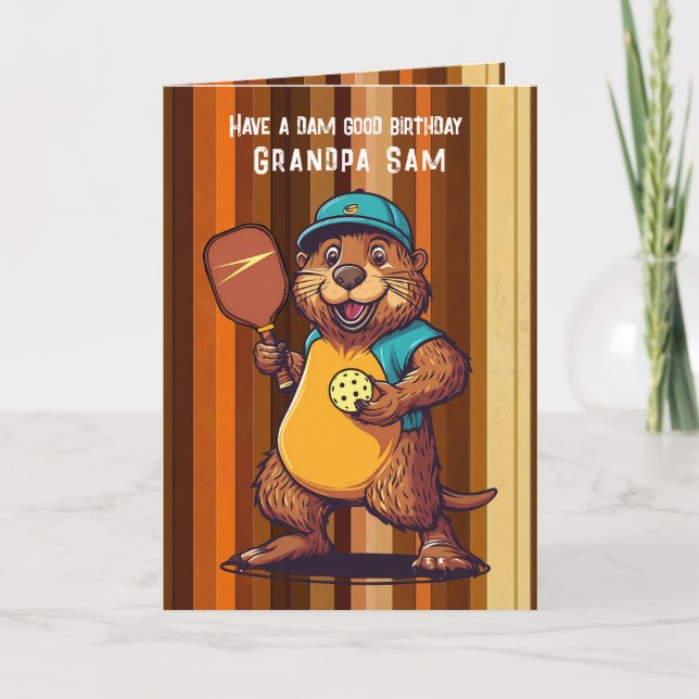 Tarjeta Festiva Dam Good Pickleball (Anverso)