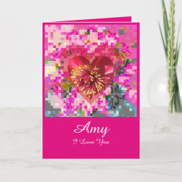 Tarjeta Festiva D'amour de Fleur