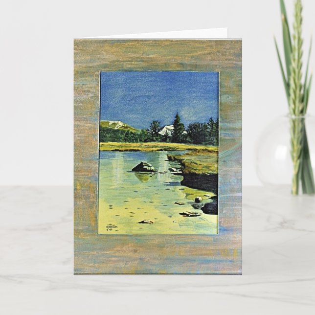 Tarjeta Festiva Dana Meadows, Parque Nacional Yosemite (Anverso)