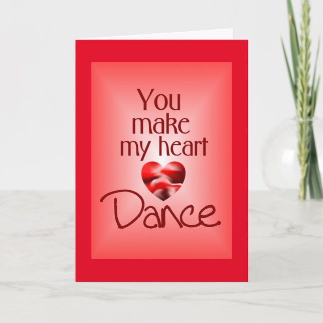 Tarjeta Festiva Dance Valentine (Anverso)