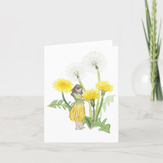 Tarjeta Festiva Dandelion Fairy