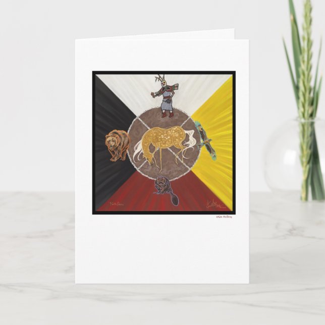 Tarjeta Festiva Danza de la Tierra ©Kim McElroy (Anverso)