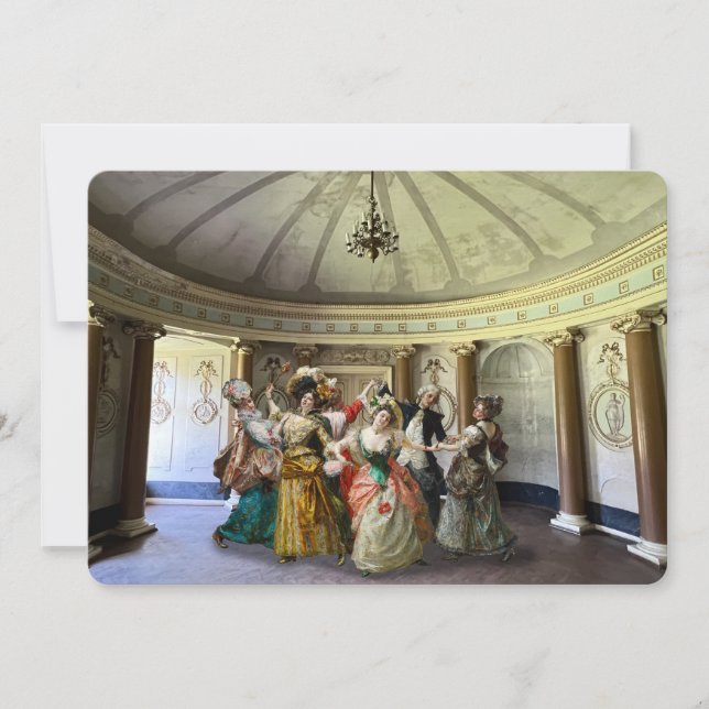 Tarjeta Festiva Danza en círculo (Anverso)