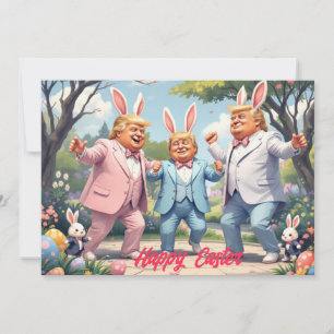 Tarjeta Festiva Danzas de Trump en Pascua