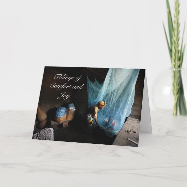 Tarjeta Festiva Dar el regalo de la vida - Dar una cama... - Perso (Anverso)