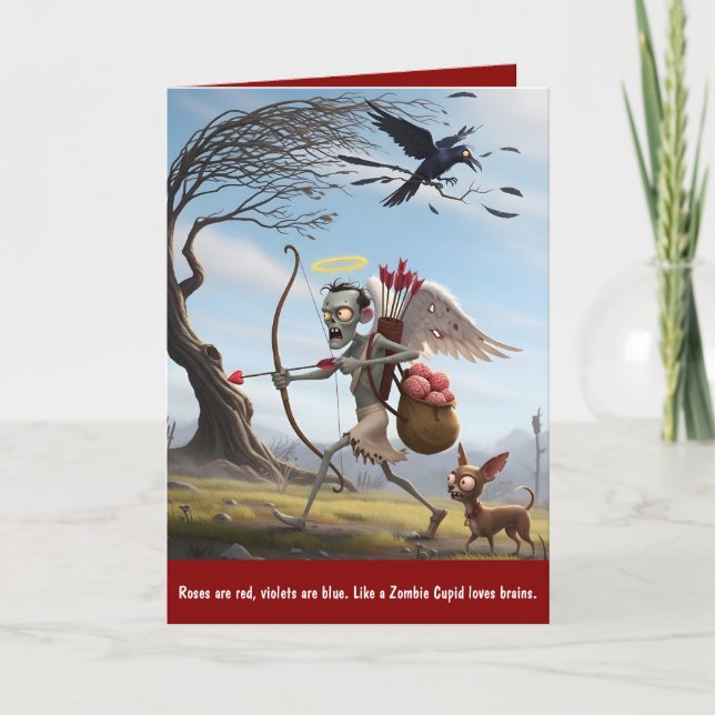 Tarjeta Festiva Dark Humour Valentine's Day (Anverso)