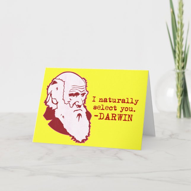 Tarjeta Festiva Darwin (Anverso)