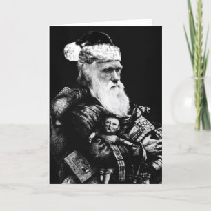 Tarjeta Festiva Darwin Atheist Navidades Card