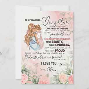 Tarjeta Festiva Daughter Gift   Carta A Mi Hija De Mamá