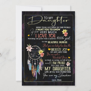 Tarjeta Festiva Daughter Lovers   A Mi Hija La Mamá De Amor