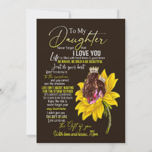 Tarjeta Festiva Daughter Lovers   A Mi Hija La Mamá De Amor
